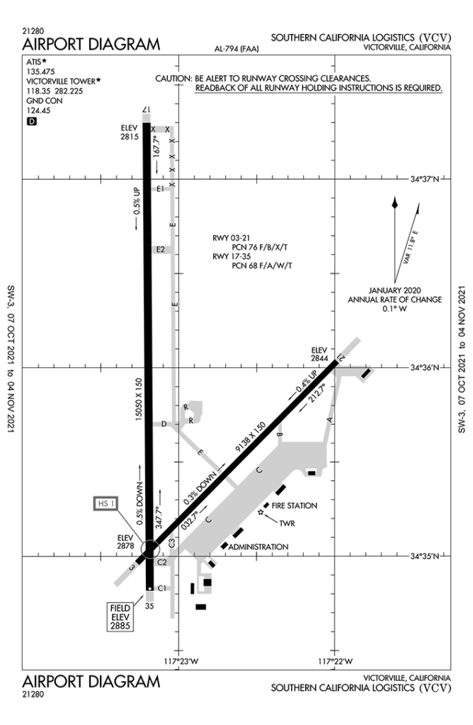 Airport diagram of Victorville