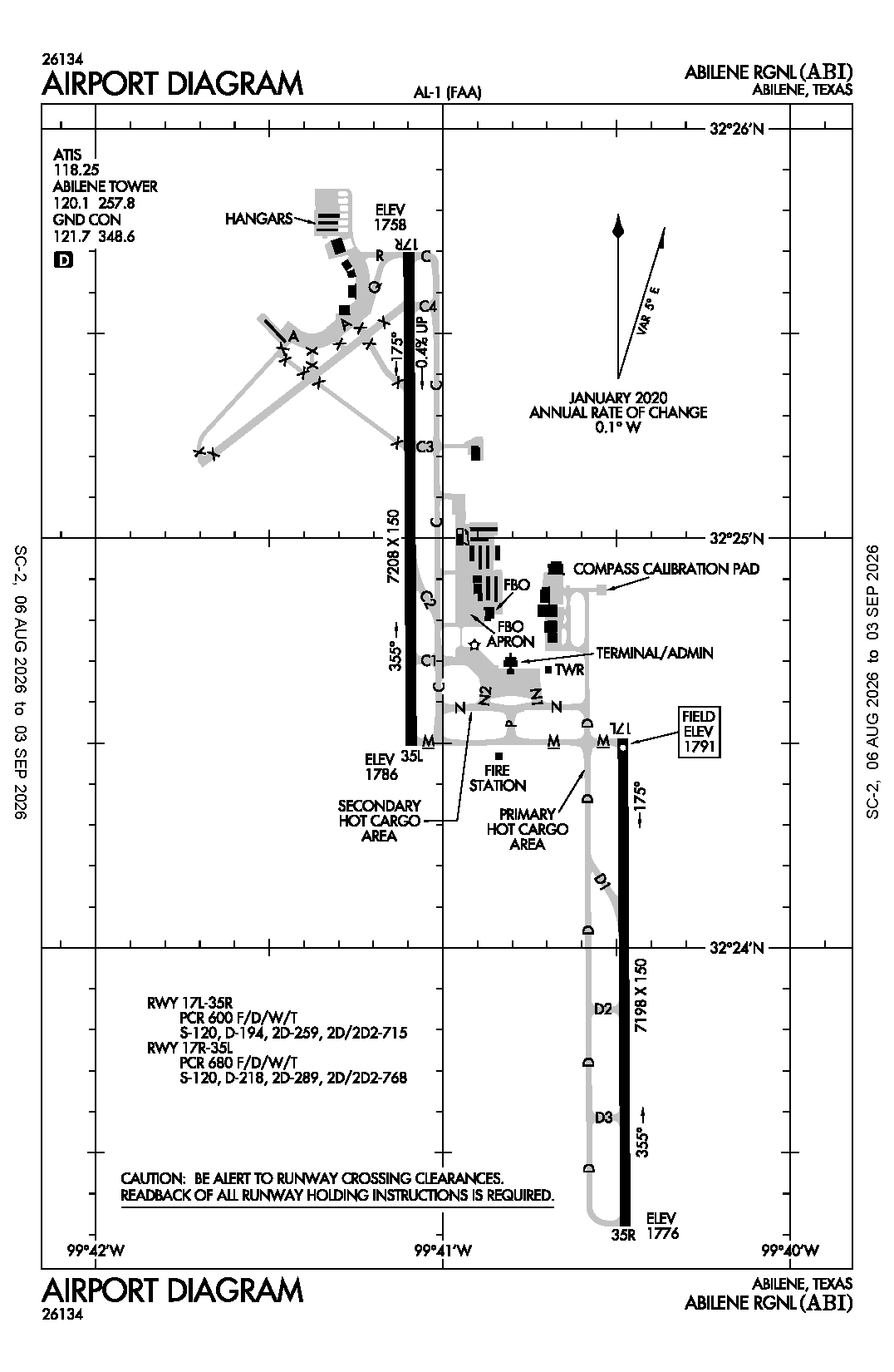 ABI Airport Diagram